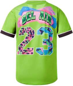 Camiseta de Béisbol Ligera Unisex, Uniforme Cómodo y Transpirable, Estilo Liso, para Hombre y Mujer, Tallas Grandes, Estampado Técnico, 100% - Product Image 5