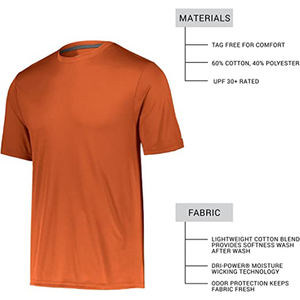 เสื้อยืดผู้ชายแบบเบสิคน้ำหนักเบา ผ้าฝ้ายเจอร์ซีย์ ระบายอากาศดี ขายส่งจำนวนมาก - Product Image 3