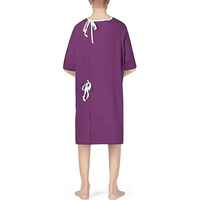 Robe d'hôpital pour femmes, blouse d'examen médical à manches courtes, en toile de coton confortable, couleurs personnalisées pour les cliniques