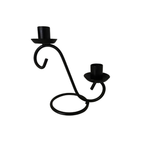 Chandelier de table en aluminium noir avec bougie personnalisée en métal de la meilleure qualité pour mariage, fête et événement. - Product Image 4