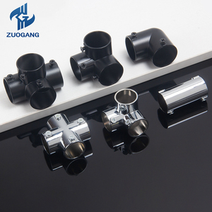 아연 도금 강철 커넥터: 직각 3방향, 4방향, 5방향, 6방향 엘보 파이프 연결 및 핸드레일 십자형 조인트 - Product Image 2