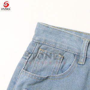 Nueva moda Jeans Washed Denim Stretch Slim Fit Pantalones rectos Mujeres Pantalones de cintura alta para mujer - Product Image 6