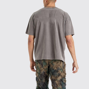 Camisas personalizadas Muti-colours Boxy camisas para hombres Unisex personalizado algodón hombres Boxy camisetas Odm/OEM transpirable Boxy camisetas - Product Image 5