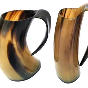 Everyday Lightweight Strong Traditional <b>Ceramic</b> Horn <b>Mug</b> Sleek Polish Handcrafted Design <b>for</b> Hot Cold Beverages <b>for</b> Business - Product Image 1