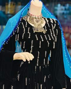 Vestido kuchi vintage étnico tribal, vestido Kuchi tradicional de fiesta Kuchi afgano/Pakistán multicolor vestido Kochi 3048 - Product Image 3