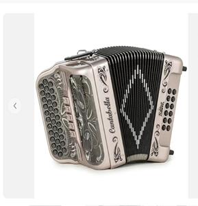 Acordeón Cromático de Alta Calidad, 5 Interruptores EAD, Color Oro Rosa con Aleación Negra, Conector RCA Portátil - Product Image 2
