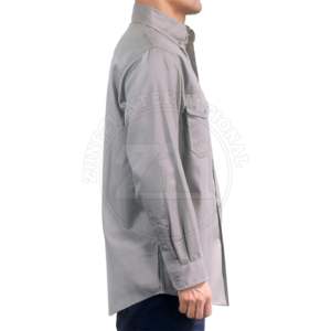 Camisa de seguridad resistente al fuego NFPA2112 de 7,5 OZ para hombre, botón a presión de perla, ropa FRC, gran oferta, ignífugo reflectante para soldadura - Product Image 6