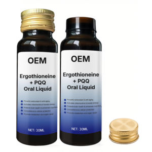 Suplemento diario OEM de etiqueta privada sin OGM y vegano Ergothioneine + PQQ Oral Liquid apoya el bienestar general - Product Image 5