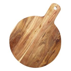 Planche à découper élégante en bois de noyer moderne pour servir des pizzas à l'hôtel, forme simple et élégante, blocs à découper de cuisine - Product Image 2