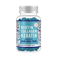 Gummies OEM Saveur Naturelle pour la Croissance Capillaire Féminine – Biotine, Collagène, Kératine, Bonbons Gélifiés Multi-Vitamines pour Cheveux, Peau et Ongles