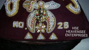 MASONIC REGALIA PERSONNALISER SHRINER FEZ [QASIS] - Product Image 5
