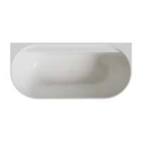 Baignoire autoportante compacte et légère en acrylique écologique, moderne, profonde, pour hôtel, appartement, villa, spa, salle de bain
