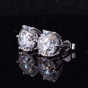 SHIVPATH Vintage clásico elegante 925 Plata Moissanite Stud pendientes constelación diseño Premium calidad brillante para boda - Product Image 3