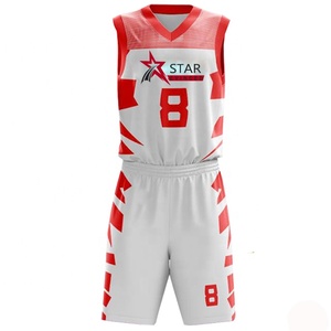 2022 New Design Basketball Jersey Uniform Unique Style Basketball Uniform, Sublimated Reversible Basketball Uniform - Product Image 1