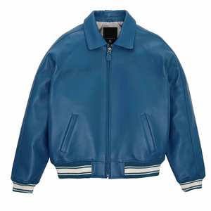 Chaqueta de cuero de vaca personalizada para hombre de calidad superior estilo de invierno informal con cremallera transpirable multibolsillos OEM al por mayor - Product Image 4