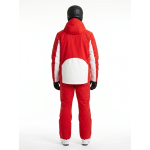 Veste polaire épaisse à capuche imperméable et isolante pour homme BLACKTHORN, style rétro, pour équipe de station alpine, personnalisable OEM, vêtement d'extérieur d'hiver noir - Product Image 2