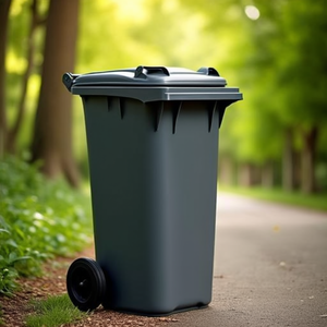 55L Grey Helit Waste <b>Bin</b> H570xW490xDmm-Pack of 5 - Product Image 3