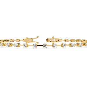 Magnifique bracelet et jonc en or 18 carats avec diamants de laboratoire, accessoire de bijouterie luxueux - Product Image 3