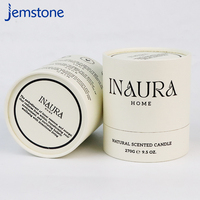 Contenant en Carton Personnalisé Fait Main Cire de Soja Marque Privée Bougie Parfumée Naturelle de Luxe Bocal en Verre Boîte Emballage Tube en Papier