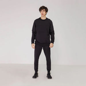 ชุดวอร์มผ้าฝ้าย100% แขนยาวสำหรับฤดูหนาวของผู้ชายผ้าฟลีซระบายอากาศได้ดีพิมพ์ลาย - Product Image 1