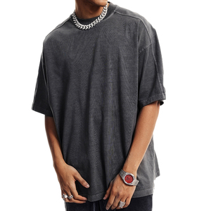 Camisetas de gran tamaño para hombre, camisetas de manga corta con lavado ácido, camisetas Vintage para niños, camisetas con hombros caídos - Product Image 6