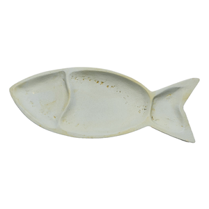 Haute qualité moderne trois compartiments en aluminium plat de poisson luxe aquatique thème Figurine maison noël objets décoratifs pour - Product Image 2