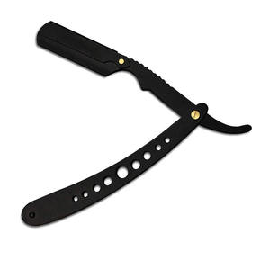 Maquinilla de afeitar de peluquero de acero inoxidable de color personalizado herramienta de afeitado de salón de belleza recta para barbería - Product Image 3