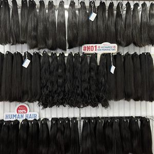 100% Proveedor de cabello camboyano humano Venta al por mayor Cutícula alineada Tejido de cabello Color natural Sin procesar Extensiones de cabello vietnamita crudo - Product Image 2