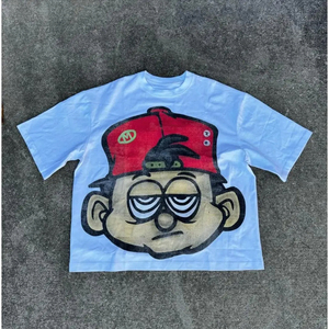 T-shirt surdimensionné Harajuku Hip Hop DTG imprimé à manches courtes Goth T-Shirt hommes été ample haut décontracté - Product Image 2