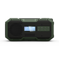 Radio DAB multifonctionnelle portable d'urgence avec manivelle, FM/AM/NOAA, haut-parleur sans fil BT, lumière LED numérique pour le camping, charge solaire