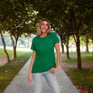 เสื้อยืดคอกลมแขนสั้นสำหรับครอบครัวแบบกำหนดเองเสื้อยืดธรรมดาจำนวนมากเสื้อยืดคอลูกเรือคอตตอน - Product Image 3