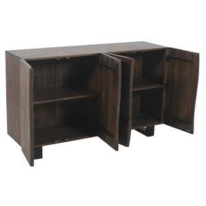 Modern Grey Essential Live Edge Wood <b>Sideboard</b> for Living Room Dining <b>Kitchen</b> Bathroom Bedroom Hotel Use - Product Image 4