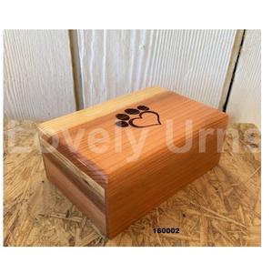 Urna de cremación de pata con forma de corazón grabada para cenizas de mascotas, urna funeraria para cenizas de perros y gatos con bolsa de terciopelo gratis - Product Image 1