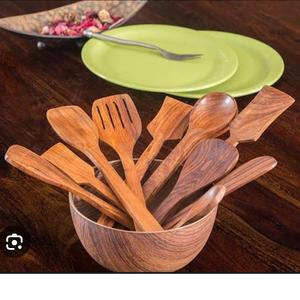 Vente chaude Kit de couverts en bois pour la cuisine de qualité alimentaire fabriqué à la main pour les restaurants et les fêtes de fiançailles à manger de haute qualité et utilisation de finition - Product Image 2