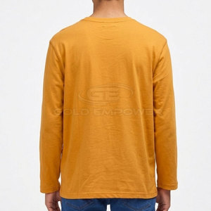 <b>Men</b> <b>Long</b> Sleeve <b>T</b>-<b>Shirt</b> Regular Fit Crew Neck 100% Cotton Eco-Friendly Breathable Quick Dry Casual - Product Image 2
