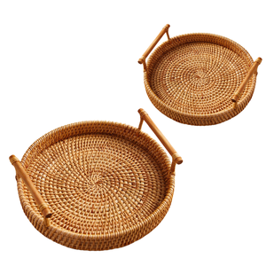 ตะกร้าหวายสานมือสำหรับเก็บผลไม้เหมาะสำหรับโรงแรมร้านกาแฟและร้านตกแต่งภายในงานฝีมือจากเวียดนาม - Product Image 1