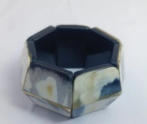 Nouveau Design Écologique Poli Rond Eau Buffle/Corne De Vache Bracelet Lettres D'amour À La Main Inde Moderne Décoration De Noël - Product Image 4