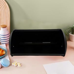 Heavy Duty Metal Bread Box for Kitchen Countertop <b>Large</b> Capacity Bread Storage Holder for Fresh Daily Loaves - Product Image 4