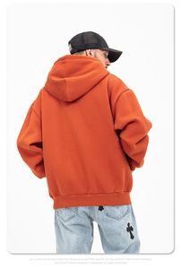 เสื้อสเวตเตอร์แบบสวมหัวตัดขอบเสื้อฮู้ดทรงโอเวอร์ไซส์ - Product Image 4