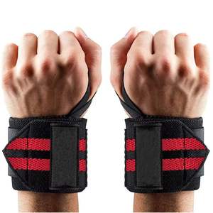Custom Logo <b>Gym</b> Fitness Workout Exercise Weight High Quality Nylon Lifting Support Wrist Wraps <b>Straps</b> - Product Image 1