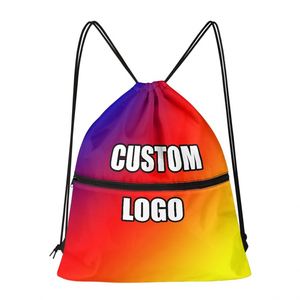 Dropshipping Sac à dos personnalisé PVC imperméable sans BPA avec cordon de serrage Polynésie Hawaii Islands Printing External Zipper Layer Gym - Product Image 5