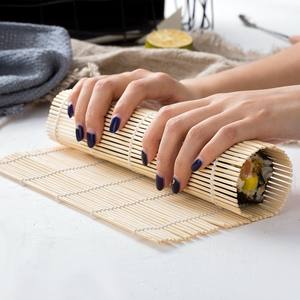 HOT SALE Bamboo Rolling Mat Blue Lotus 2025 Eco Smooth Bamboo Pad for Clean <b>Sushi</b> Rolling - Product Image 2