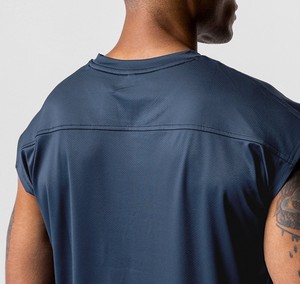 Chemises sans manches à col rond pour hommes T-shirts unisexes sans manches de qualité supérieure, couleurs unies, été, printemps, ODM, OEM - Product Image 6