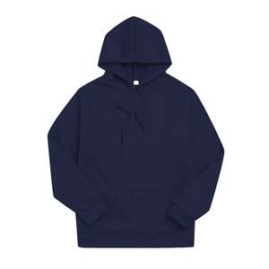 Sweat-shirt à capuche oversize en coton et polyester mélangé 350g, couleur unie, léger, décontracté, streetwear pour homme - Product Image 5