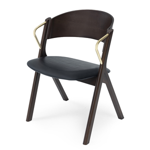 Chaise de salle à manger scandinave Elma en bois massif et design moderne pour une utilisation intérieure dans la salle à manger, le bureau et le restaurant. - Product Image 3