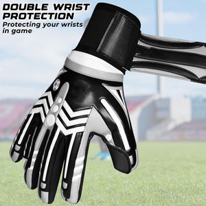 Guantes duraderos transpirables de portero de fútbol americano, protección para el pulgar, cierre con cordones, guantes unisex personalizables - Product Image 5