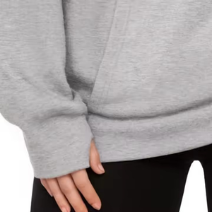 Sweats à capuche d'hiver pour femmes, de haute qualité, décontractés, en coton, écologiques, grandes tailles, vente en gros, confortables, lourds, surdimensionnés, avec badge - Product Image 4