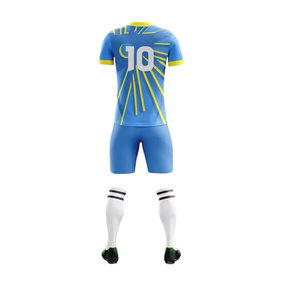 Maillots de football noirs en gros personnalisables respirants à séchage rapide unisexes couleurs unies manches courtes uniformes de football - Product Image 4