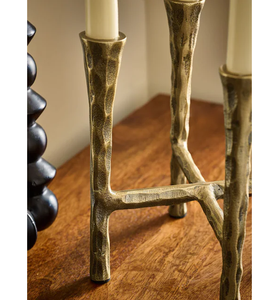 เชิงเทียนทองเหลืองสี่แขนที่ทันสมัยสำหรับการตกแต่งภายในบ้านงานแต่งงานอีสเตอร์คริสต์มาสวันวาเลนไทน์และการตกแต่งโต๊ะ - Product Image 3