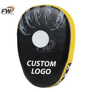 Guantes de Boxeo Personalizados de Alta Calidad, Ecológicos y Duraderos, Almohadillas de Entrenamiento de Piel Sintética con Diseño de Logotipo Personalizado y Forma Curva - Product Image 1